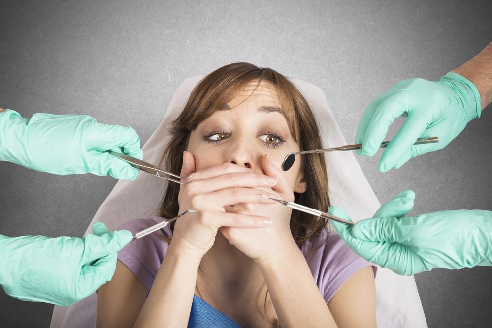 Patient being examined in a North York dental clinic